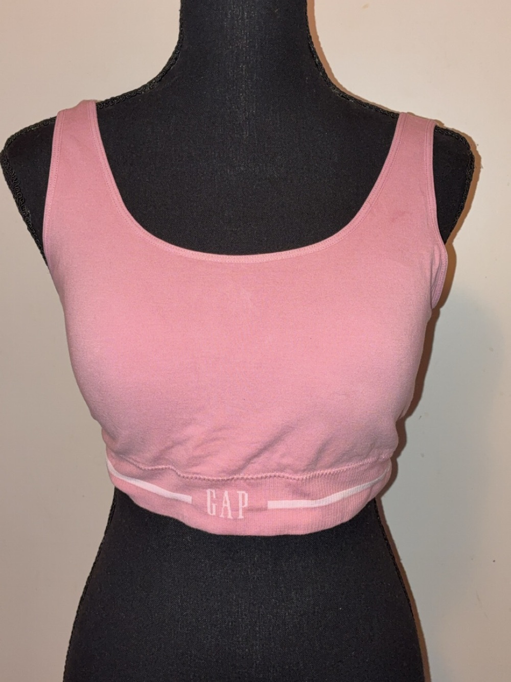 GAP Light Pink Ribbed Crop Tank